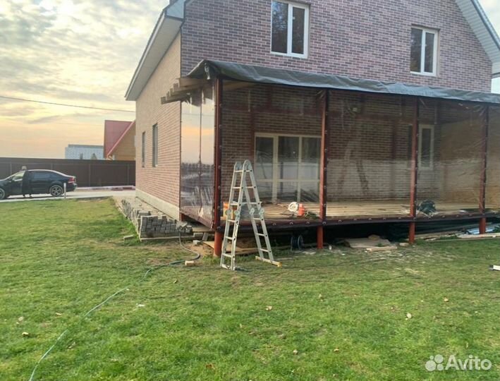 Мягкие окна для беседок кафе и ресторанов