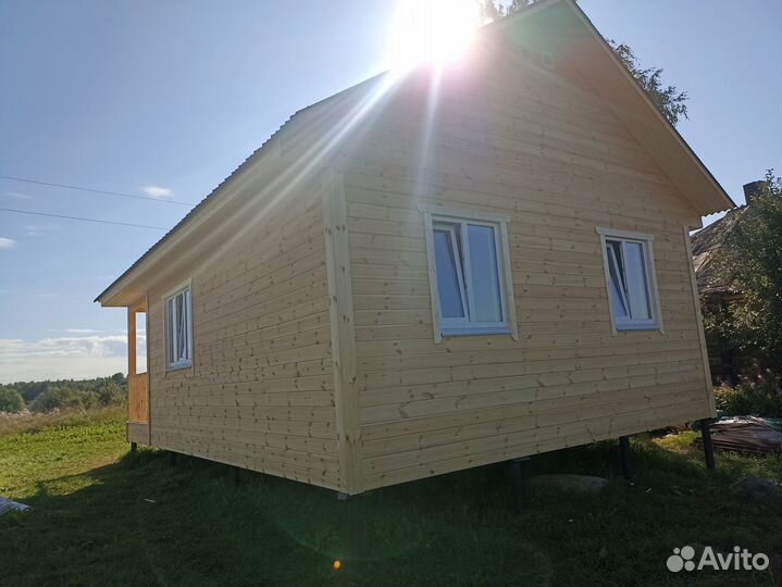 Каркасный дом 6х9 с террасой