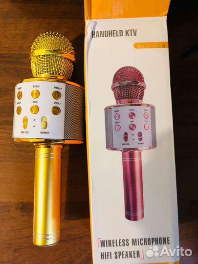 Блютуз караоке микрофон с колонкой