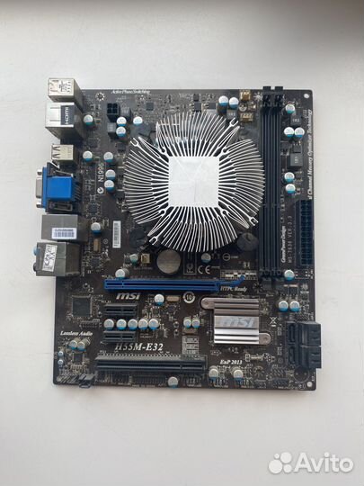 Материнская плата с процессором