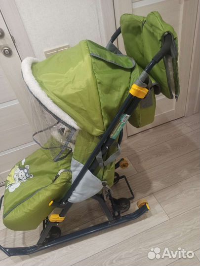 Детские санки коляска ника
