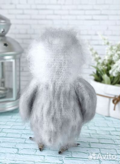 Сова интерьерная игрушка, ростом около 18 см