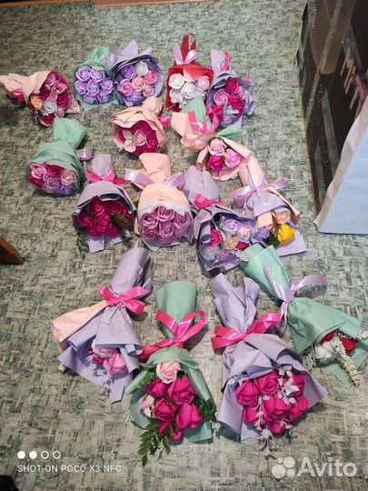 Мыльные композиции и букеты (цветы из мыла )