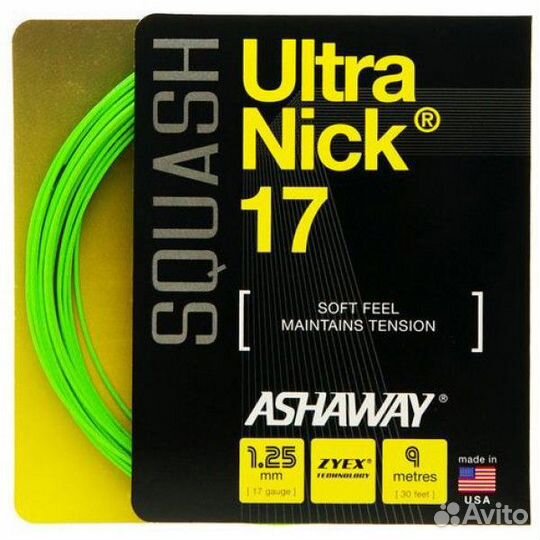 Струна для сквоша Ashaway Ultra Nick 17