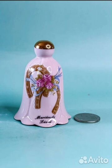 Колокольчики розовый фарфор ч-3