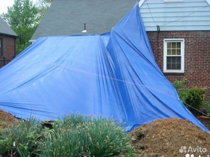 Тент строительный Тарпаулин 180 гр/м2