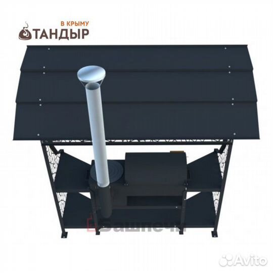 Мангальный комплекс под крышей стандарт