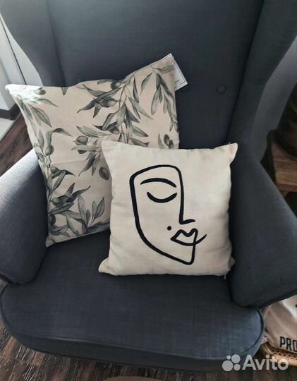 Чехол на подушку hm home zara home наволочка h&m