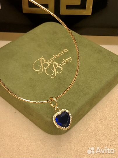 Кулон сердце цвета Титаник позолота малый