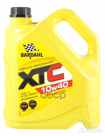 Масло моторное Bardahl XTC 10W-40 A3/B4 полусин