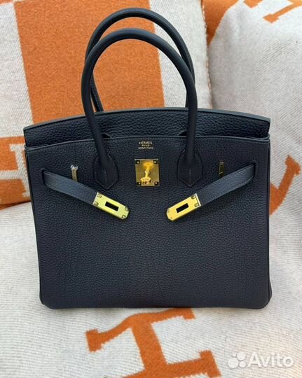 Сумка Hermes Birkin 30 кожа, слёзы, ручная работа
