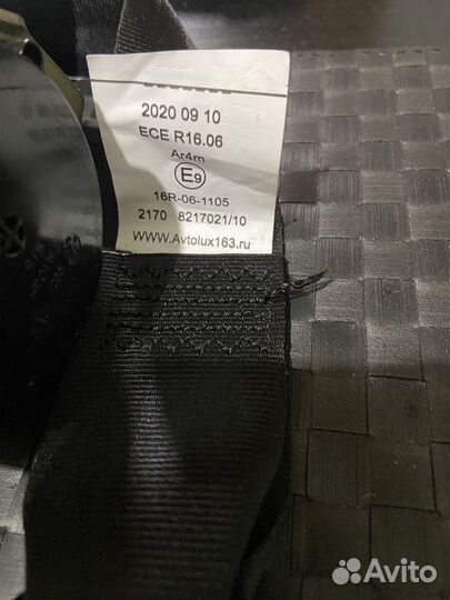 Ремень безопасности ваз 2170 приора. Правый