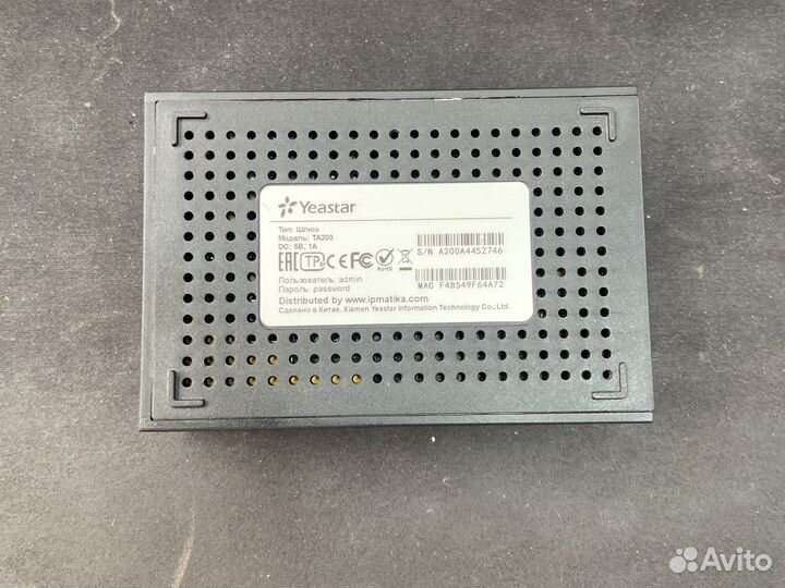 Телефонный шлюз ip yeastar TA200