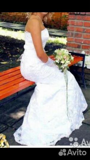 Свадебное платье силуэтное
