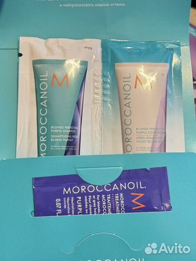 Moroccanoil шампунь, масло миниатюры