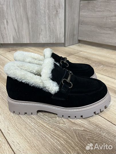 Туфли новые, спилок, шерсть, зима, размер 36