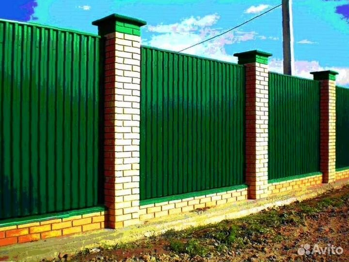 Забор из профнастила