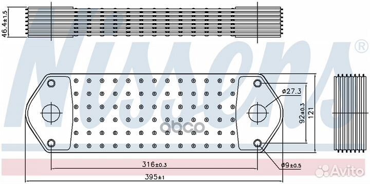 Радиатор масляный Scania DC11/DSC12/DC12/DT12/DC16