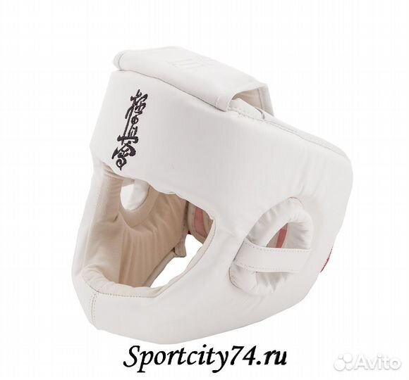 Шлем BFS kyokushinkai кожа белый (M)