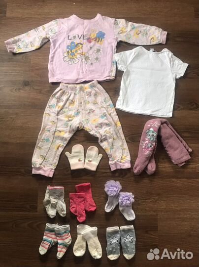 Пакет одежды на девочку 80-86 р