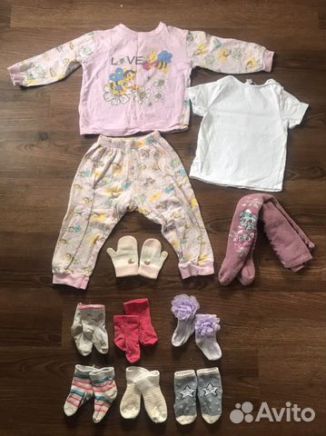 Пакет одежды на девочку 80-86 р