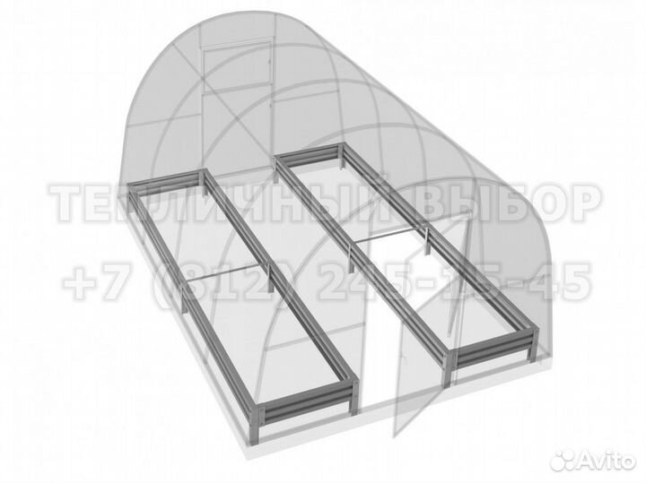 Грядки металлические высокие / Готовая грядка