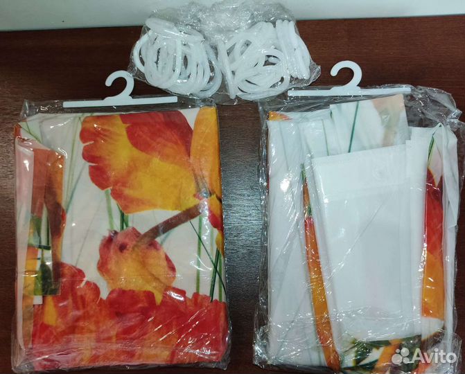 Штора для ванной новая