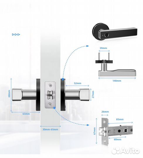 Электронный замок Ozlocks на дверь для отелей