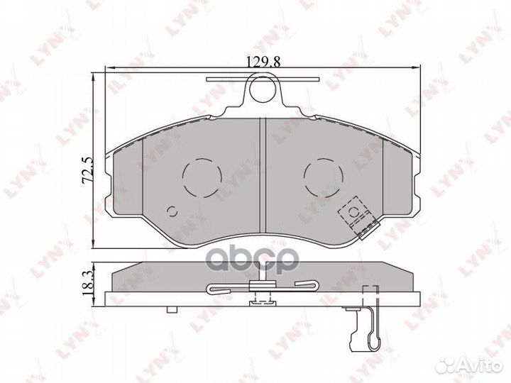 Колодки тормозные дисковые перед BD3604 LYN