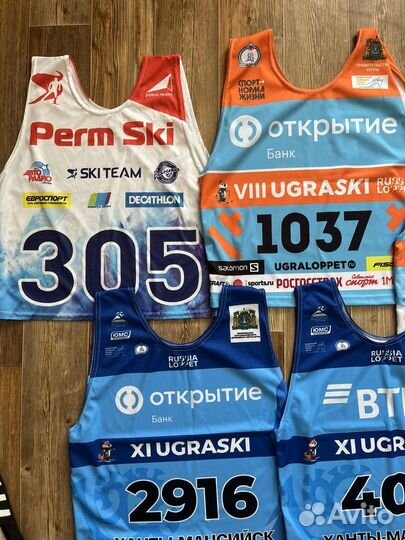 Спортивная майка номер с Югорского марафона