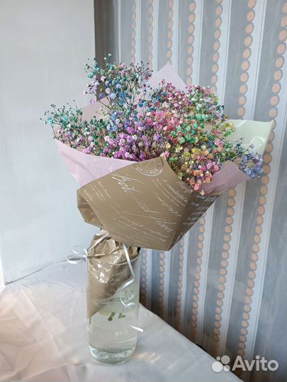 Букет из Гипсофилы. Цветы