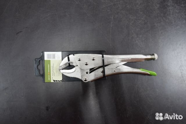 Зажим с фиксатором, с полукруглым захватом 250 мм