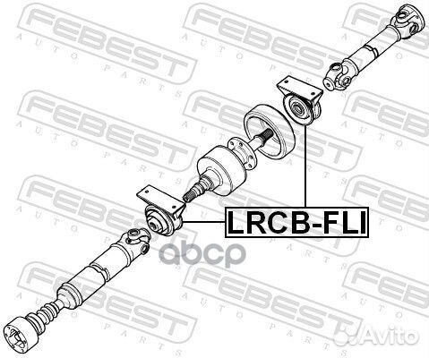 Подшипник опоры карданного вала lrcbfli Febest