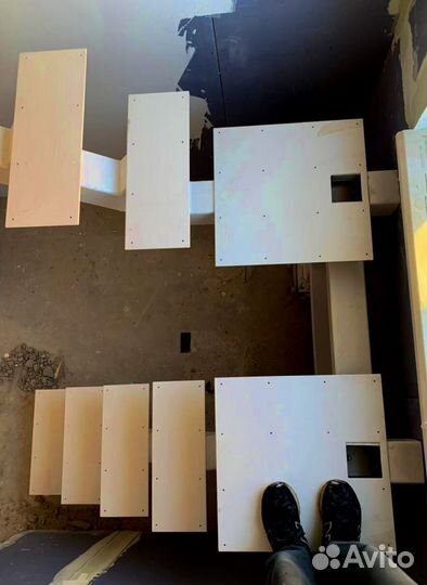 Обшивка ступеней Ясенем