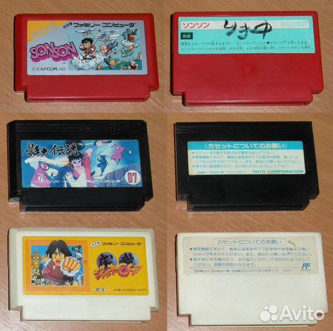 Картриджи Famicom snes