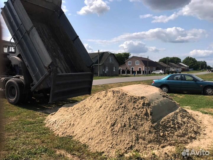 Песок карьерный доставка