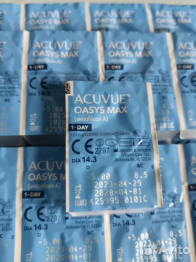Линзы контактные acuvue oasys 1 day