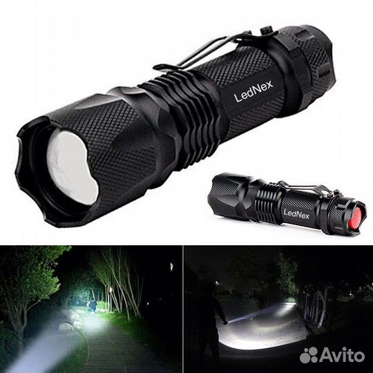 Фонарь алюминиевый LX-Fl-8592 хре 3w LedNex