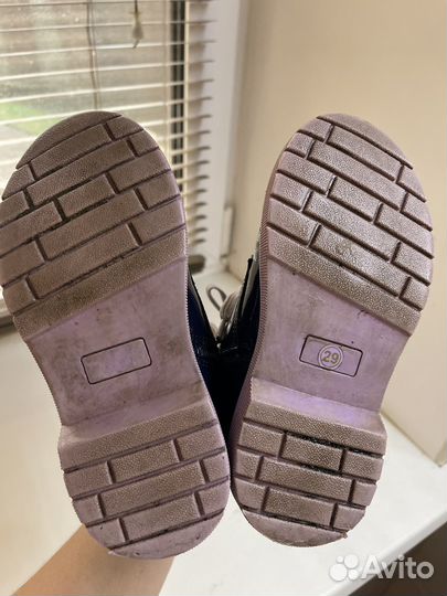 Ботинки для девочки утепленные 29 осень-весна