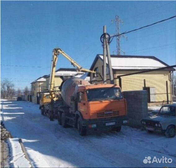 Доставка бетона миксером