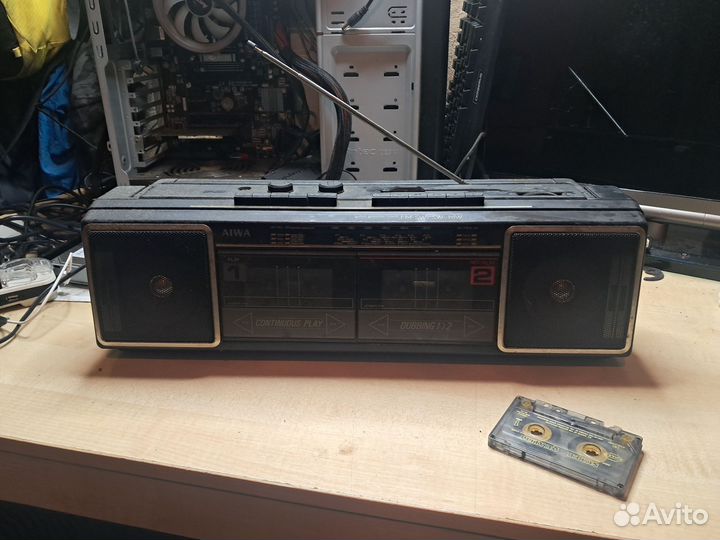 Винтажный Магнитофон Aiwa CS-W100