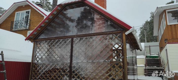 Мягкие окна для беседки