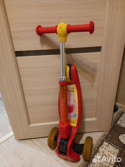 Самокат детский kreiss трёх колёсный/музыкальный