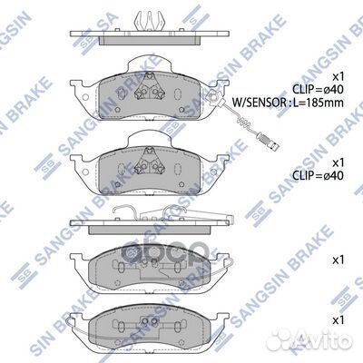 Колодки тормозные mercedes W163 ML230-ML430 пер