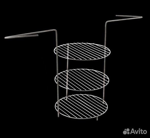 Э3/22 Этажерка решетка-гриль 3-х ярусная средняя