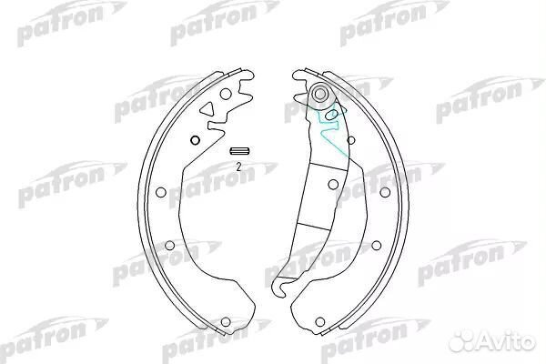 Patron PSP199 Комплект тормозных колодок