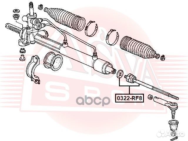 Тяга рулевая 0322-RF8 asva