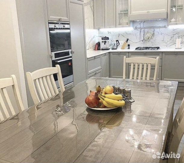 Гибкое мягкое стекло пленка на стол 120 /80 см