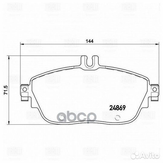 Колодки торм. для а/м Mercedes GLA (13) диск