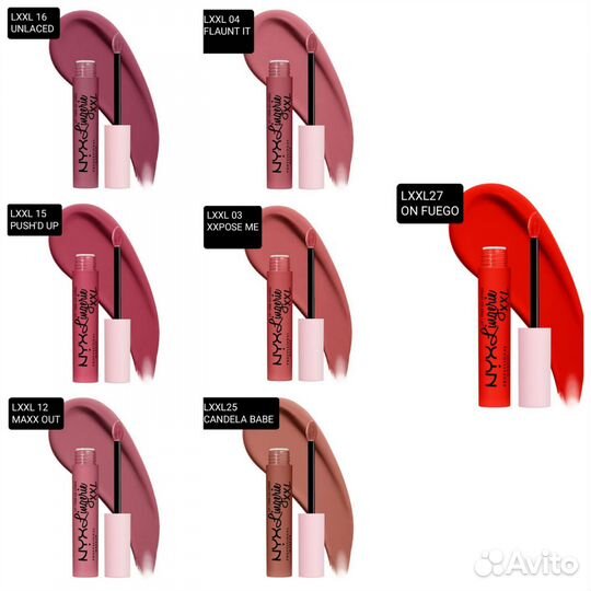 Жидкая помада NYX lip lingerie XXL